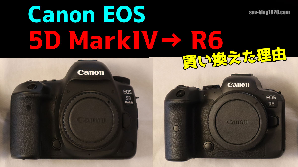 EOS 5D Mark IV → EOS R6 買い換えた３つの理由 | NATTOのSUVブログ