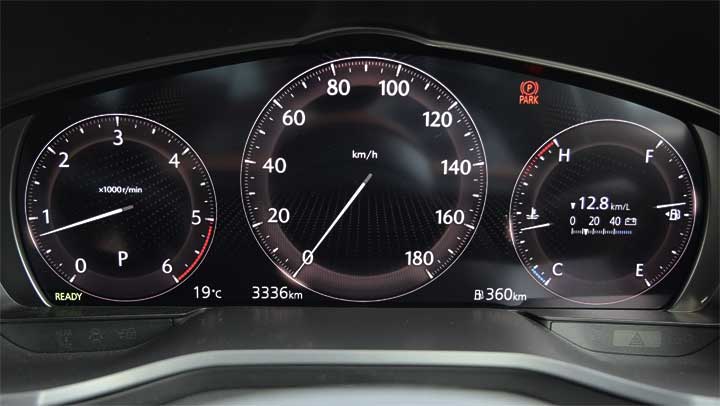 CX-60 文字拡大のメーター