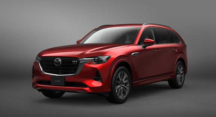 CX-80ボディカラー選び ソウルレッド フロントサイド