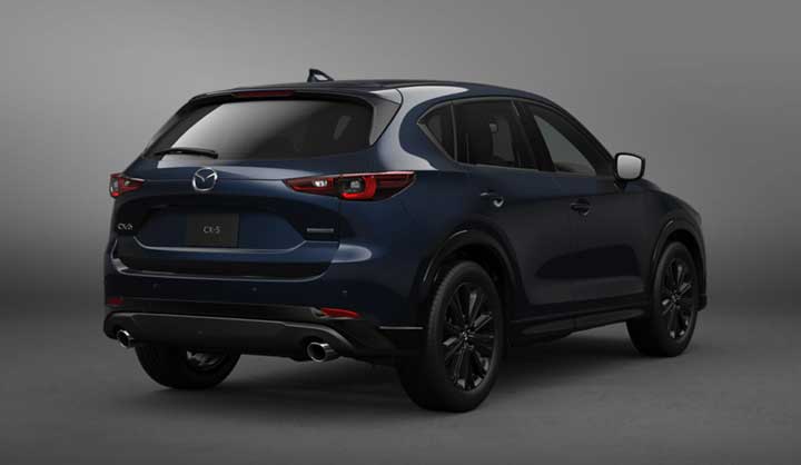 CX-5 ブルー リアサイド