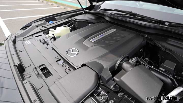 CX-80 PHEV試乗 e-SKYACTIV PHEVエンジンルーム