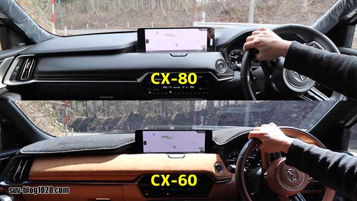 CX-80モニター試乗 CX-60とのステアリング角度違い