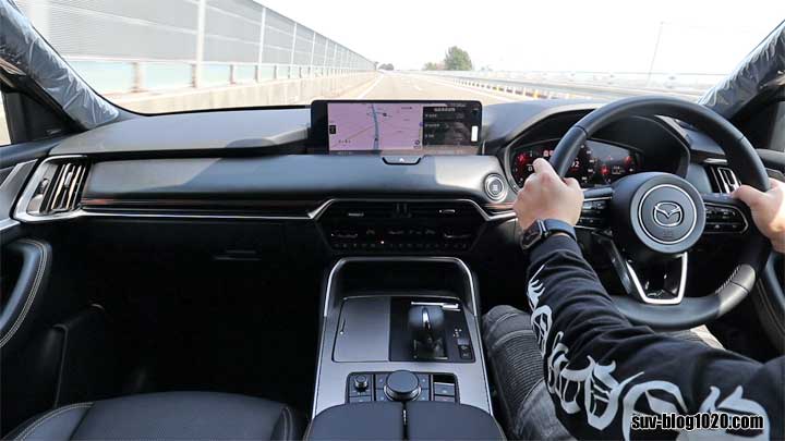 CX-80モニター試乗 高速道路