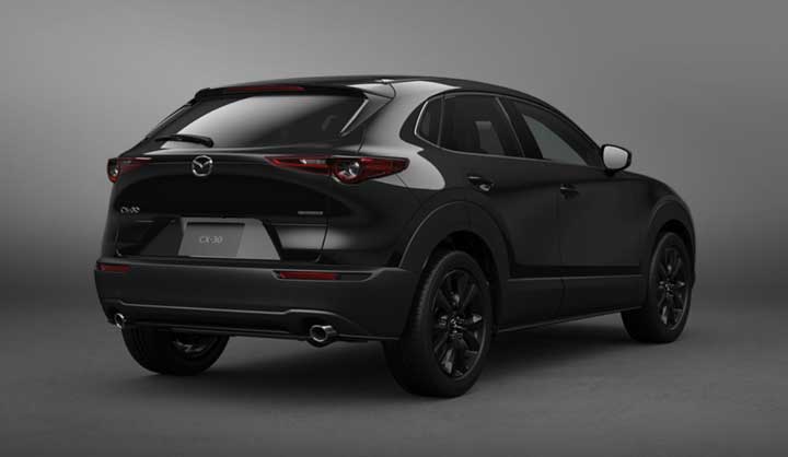 CX-30 ジェットブラックリアサイド