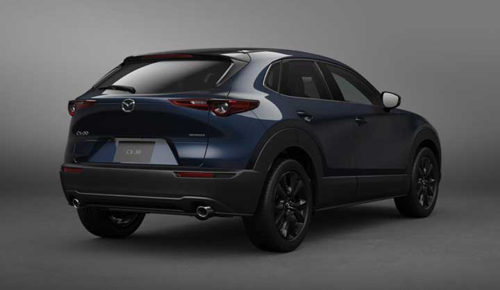 CX-30 ディープクリスタルブルーマイカ リアサイド
