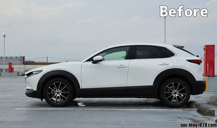 CX-30 ドアミラーガーニッシュ交換前サイド