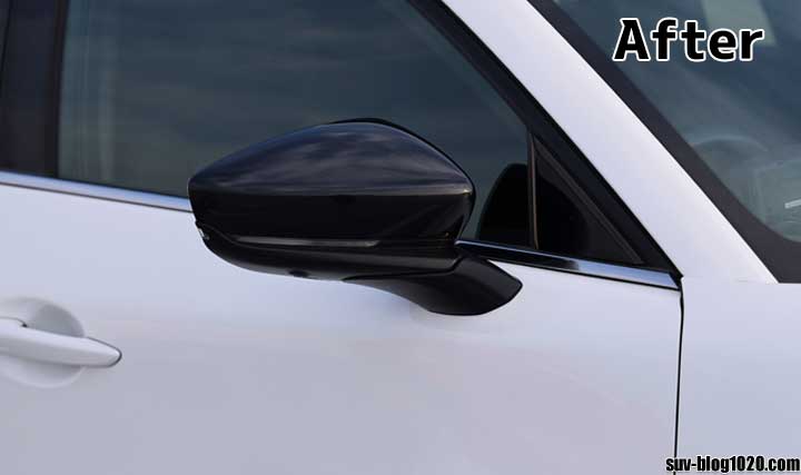 CX-30 ドアミラーガーニッシュ交換後アップ