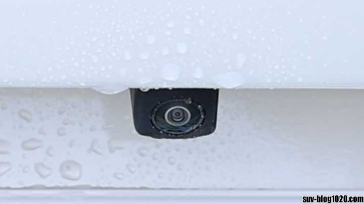 バックカメラコーティング施工後の確認