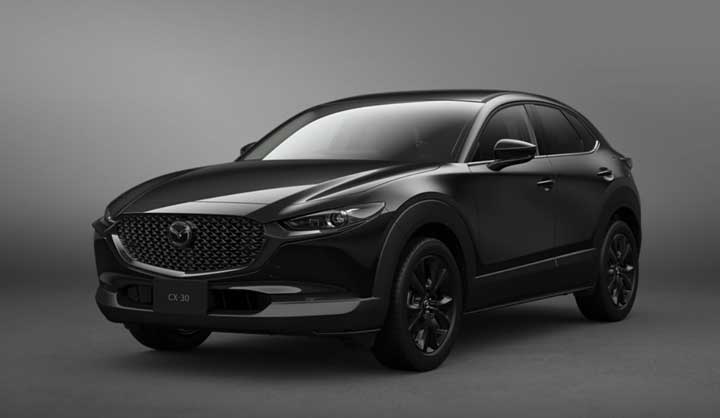 CX-30 ジェットブラックフロントサイド