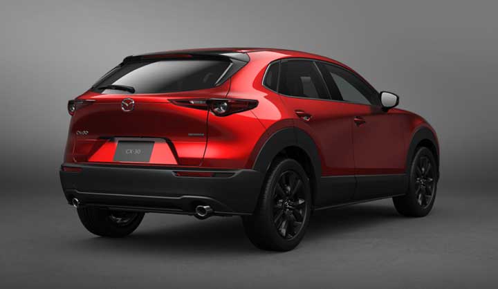 CX-30 ソウルレッドクリスタルメタリック リアサイド