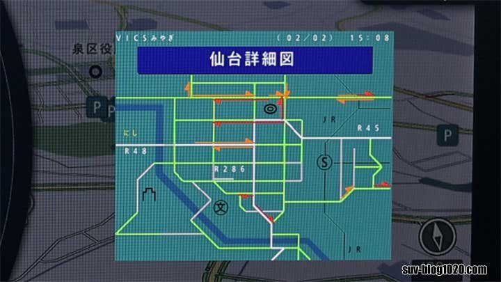ナビ情報 VICS FM図形 一般道詳細