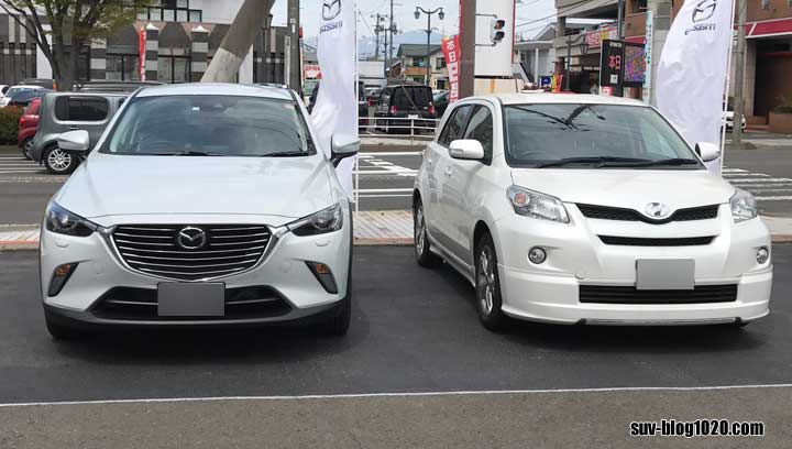 イストからCX-3へ