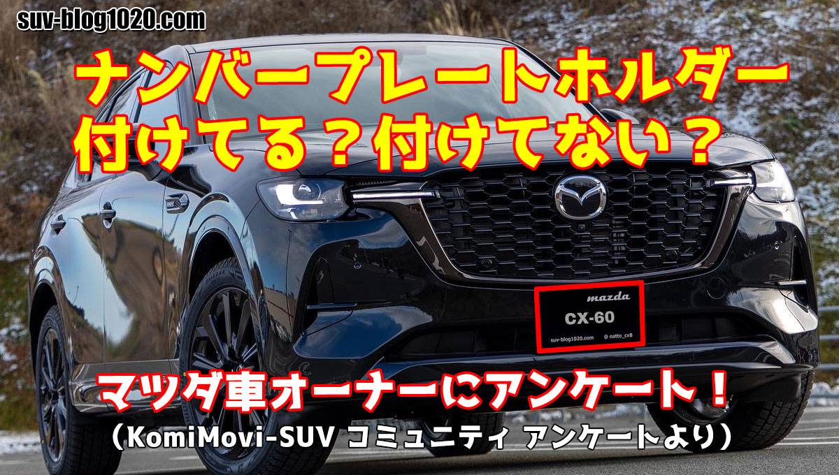 ナンバープレートホルダー付けてる？付けてない？アイキャッチ画像