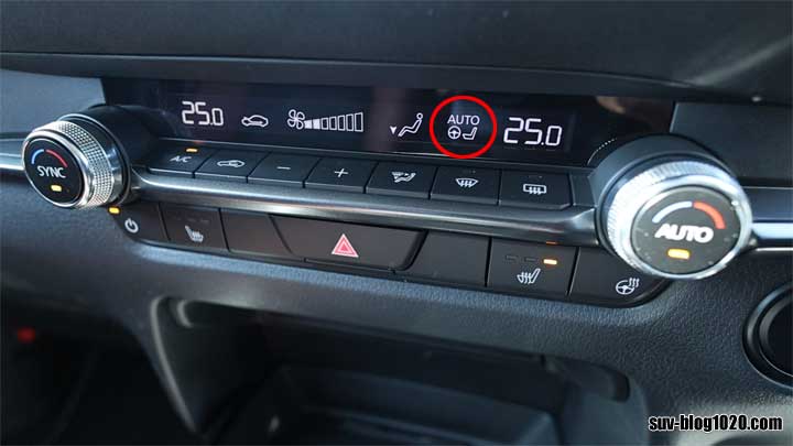 CX-30納車 エアコン操作パネル