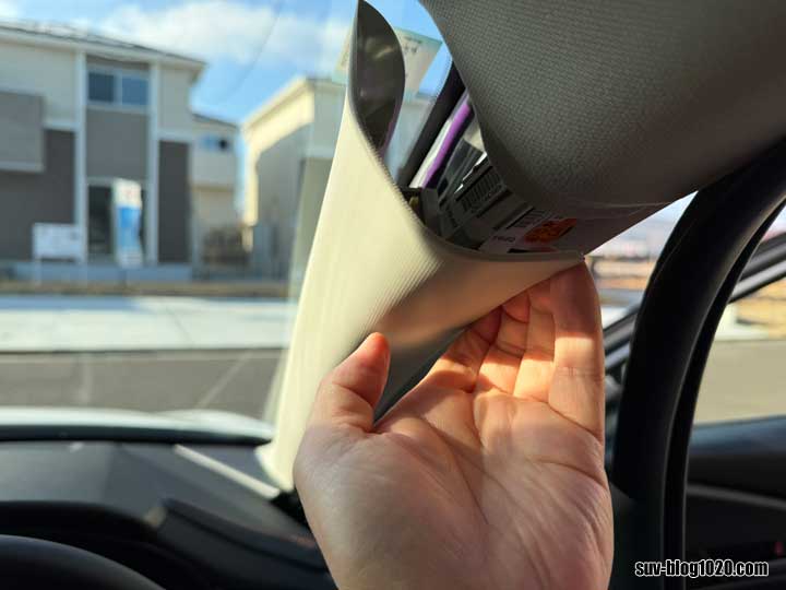 CX-30レーダー取付け Aピラー内張り外し