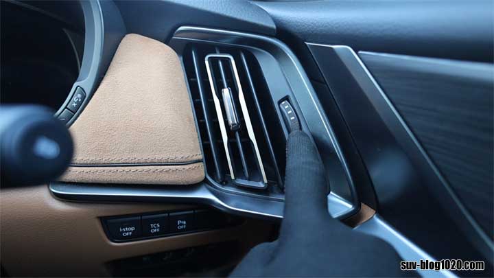 CX-60側面吹き出し口の開閉