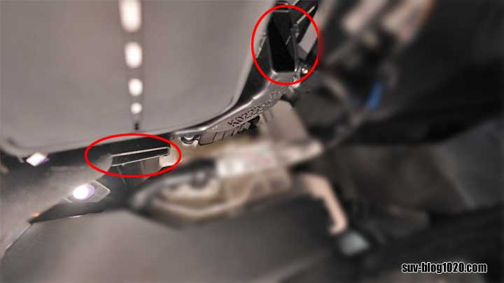 CX-60フロント足元吹き出し口