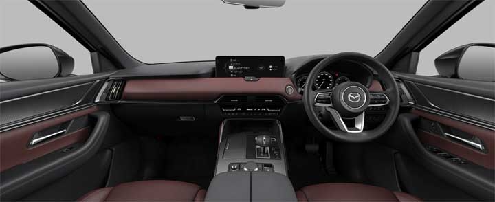 CX-60 XD-HYBRID バーガンディ内装
