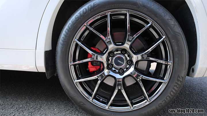 キャリパー塗装の補修後(リア)