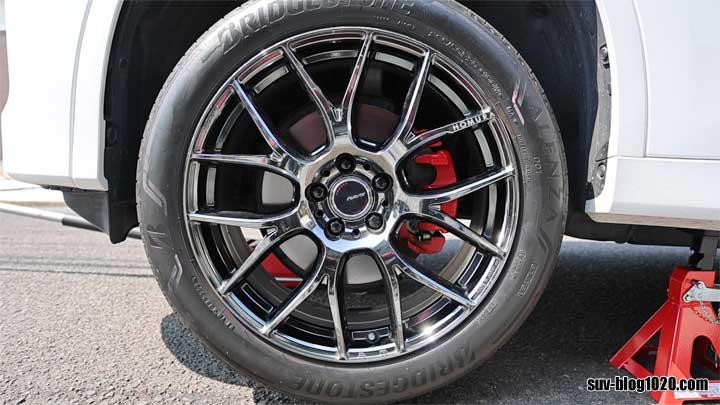 キャリパー塗装の補修後(フロント)