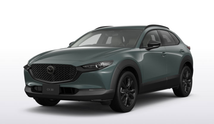 2026 CX-30 ジンクグリーンメタリック斜め前