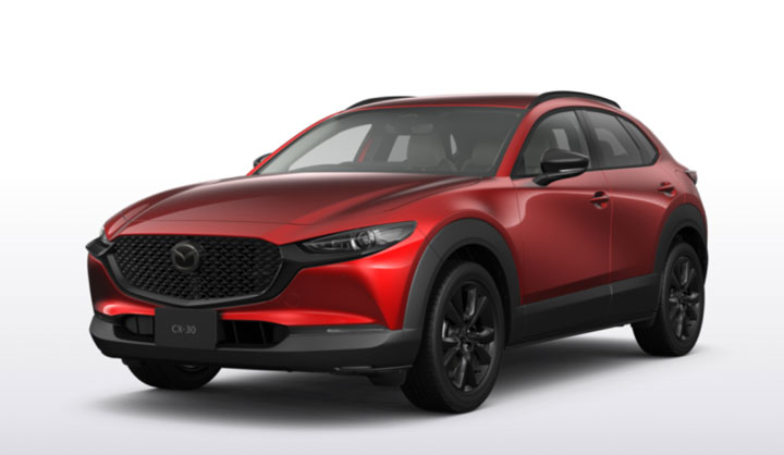 2026 CX-30 ソウルレッドクリスタルメタリック斜め前