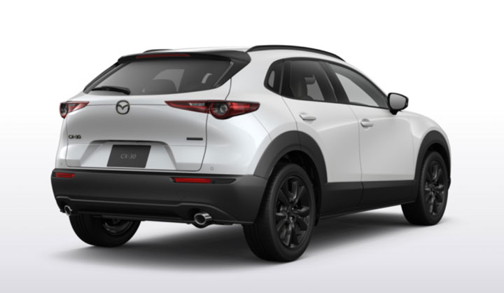 2026 CX-30 スノーフレイクホワイトパールマイカ斜め後